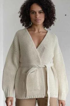 First RiteHighland Wool Sweater Coat - Ivory -ULLA JOHNSON Clothing Shop Highland Wool Sweater Coat Ivory 20231014212800 1