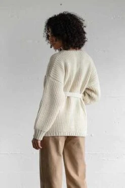 First RiteHighland Wool Sweater Coat - Ivory -ULLA JOHNSON Clothing Shop Highland Wool Sweater Coat Ivory 20231014212800 2