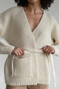 First RiteHighland Wool Sweater Coat - Ivory -ULLA JOHNSON Clothing Shop Highland Wool Sweater Coat Ivory 20231014212800