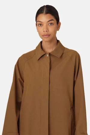 Ilse JacobsenImpermable Raincoat - Walnut 6 Ilse JacobsenImpermable Raincoat - Walnut - Image 4
