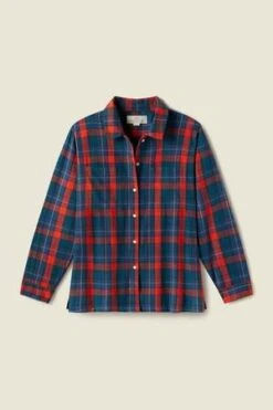 TrovataIndia Shirt Jacket - Merrywood Plaid -ULLA JOHNSON Clothing Shop India Shirt Jacket Merrywood Plaid 20231023193400 1