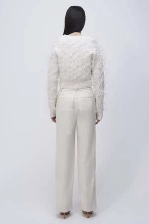Jonathan SimkhaiAndres Cropped Cardigan - Ivory 5 Jonathan SimkhaiAndres Cropped Cardigan - Ivory - Image 3
