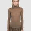 JosephCashair High Neck - Hickory -ULLA JOHNSON Clothing Shop Joseph Cashair High Neck Hickory 20231030215730