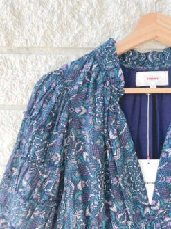 XirenaKara Dress - Indigo Flora -ULLA JOHNSON Clothing Shop KARA DRESS 20230725211628