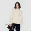 KASSL EDITIONSKASSL Editions Boiled Wool Crewneck Sweater - Soft White -ULLA JOHNSON Clothing Shop KASSL Editions Boiled Wool Crewneck Sweater 20231025215433