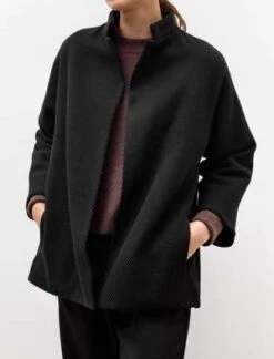 DusanKimono Jacket - Diagonale Black -ULLA JOHNSON Clothing Shop Kimono Jacket Diagonale Black 20231006005736 2