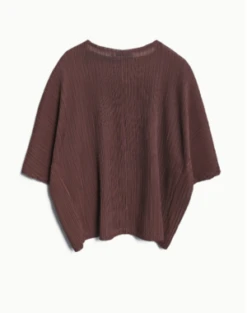 KlokeLimerance Crinkle Top - Chocolate -ULLA JOHNSON Clothing Shop Kloke Limerance Crinkle Top chocolate 20231102043702