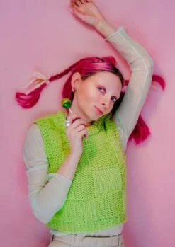 Toast & YarnKnit Vest - Lime -ULLA JOHNSON Clothing Shop Knit Vest Lime 20230927030250 2