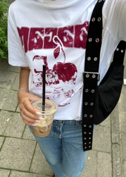 LAAGAMCherry Logo Tee -ULLA JOHNSON Clothing Shop LAAGAM Cherry Logo Tee 20231026081508