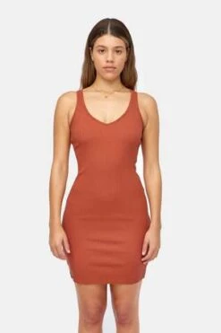 LACAUSA ClothingGabbie Mini Dress - Rust