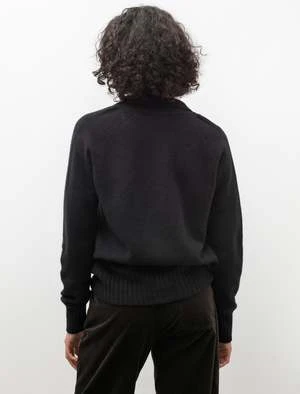 SunspelLambswool Polo - Black 5 SunspelLambswool Polo - Black - Image 3