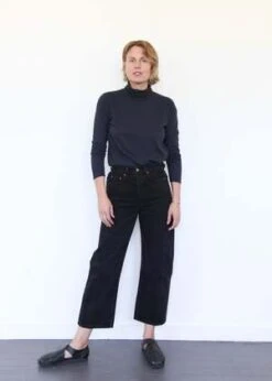 B SidesLasso High Slim - Black Stone Wash -ULLA JOHNSON Clothing Shop Lasso High Slim Black Stone Wash 20230907053912 1