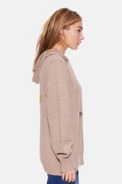 Blue&CreamLeaf Intarsia Hood Pullover - Walnut 9 Blue&CreamLeaf Intarsia Hood Pullover - Walnut -ULLA JOHNSON Clothing Shop Leaf Intarsia Hood Pullover Walnut 20231030190305 1