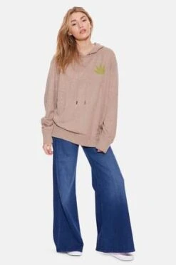 Blue&CreamLeaf Intarsia Hood Pullover - Walnut 10 Blue&CreamLeaf Intarsia Hood Pullover - Walnut -ULLA JOHNSON Clothing Shop Leaf Intarsia Hood Pullover Walnut 20231030190305 2