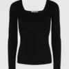 MinimumLones Jumper - Black 2 MinimumLones Jumper - Black -ULLA JOHNSON Clothing Shop Lones Jumper in Black 20231028075816