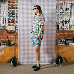 MARKETBUILDING BLOCKS MESH BUTTON UP SHIRT 6 MARKETBUILDING BLOCKS MESH BUTTON UP SHIRT - Image 4