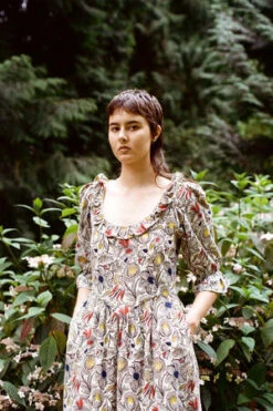 MeadowsSycamore Dress - Floral Sketch -ULLA JOHNSON Clothing Shop MEADOWS Sycamore Dress 20230222202730