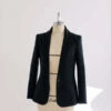 Mabel And MossNora Wool Lapel Blazer - Black 1 Mabel And MossNora Wool Lapel Blazer - Black -ULLA JOHNSON Clothing Shop Mabel and Moss Nora Wool Lapel Blazer Black 20231101053910