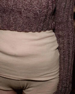 BaserangeMacau Crop Pullover - Burgundy Melange 11 BaserangeMacau Crop Pullover - Burgundy Melange -ULLA JOHNSON Clothing Shop Macau Crop Pullover Burgundy Melange 20230921005942 2