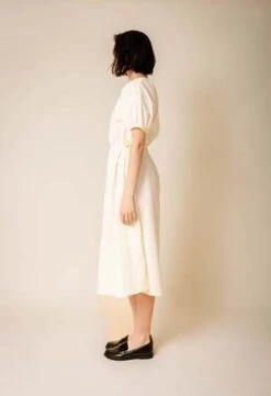 NKCMagnolia Dress - Light Yellow -ULLA JOHNSON Clothing Shop Magnolia Dress in Light Yellow O S 20231101103836 2