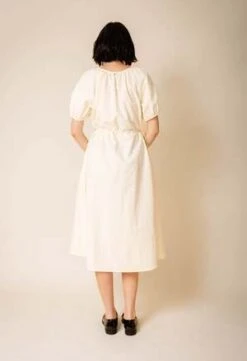 NKCMagnolia Dress - Light Yellow -ULLA JOHNSON Clothing Shop Magnolia Dress in Light Yellow O S 20231101103837