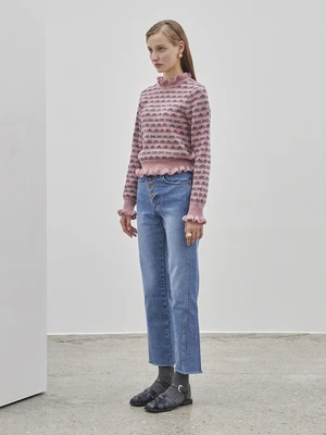 Maison De InesGarden Pattern Knit - Pink 8 Maison De InesGarden Pattern Knit - Pink - Image 6