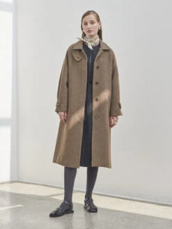 Maison De InesWool Stitch Coat II - Brown