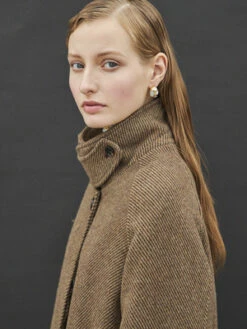 Maison De InesWool Stitch Coat II - Brown -ULLA JOHNSON Clothing Shop Maison De Ines Wool Stitch Coat II Brown 20231028001628