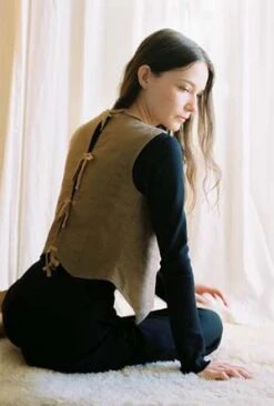 Maria StanleyFARRA VEST - Houndstooth -ULLA JOHNSON Clothing Shop Maria Stanley FARRA VEST houndstooth 20231027193049 1