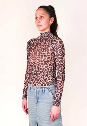 VERNERMesh Skivvy Top - Leopard 5 VERNERMesh Skivvy Top - Leopard - Image 3