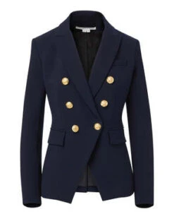 Veronica BeardMiller Dickey Jacket - Navy/Gold Buttons 13 Veronica BeardMiller Dickey Jacket - Navy/Gold Buttons -ULLA JOHNSON Clothing Shop Miller Dickey Jacket in Navy with Gold Buttons 20231017021028
