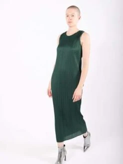 Issey MiyakeNew Colorful Basics 3 Dress - Dark Green -ULLA JOHNSON Clothing Shop New Colorful Basics 3 Dress in Dark Green by Pleats Please Issey Miyake 20231031015040 1