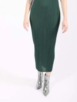 Issey MiyakeNew Colorful Basics 3 Dress - Dark Green -ULLA JOHNSON Clothing Shop New Colorful Basics 3 Dress in Dark Green by Pleats Please Issey Miyake 20231031015040 2