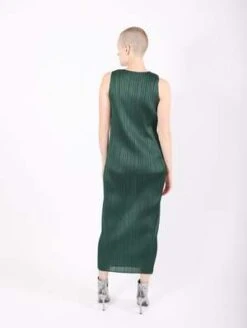Issey MiyakeNew Colorful Basics 3 Dress - Dark Green -ULLA JOHNSON Clothing Shop New Colorful Basics 3 Dress in Dark Green by Pleats Please Issey Miyake 20231031015040
