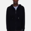 Blue&CreamNew Leo Zip Hoodie With Pockets - Black