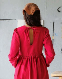 NobleOrganic Vale Dress - Petunia -ULLA JOHNSON Clothing Shop Noble Organic Adult Vale Dress in Petunia 20230907171652