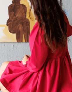 NobleOrganic Vale Dress - Petunia -ULLA JOHNSON Clothing Shop Noble Organic Adult Vale Dress in Petunia 20230907171653 1