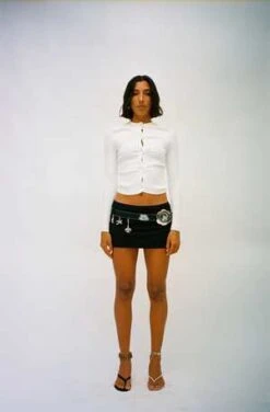 Giu GiuNonna Pearl Cardigan - White