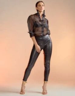 CYNTHIA ROWLEYOrganza Button Down Shirt -ULLA JOHNSON Clothing Shop Organza Button Down Shirt 20230503191840