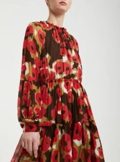 Ottod'AmeMini Dress - Floral Print -ULLA JOHNSON Clothing Shop Ottod Ame Floral Print Mini Dress 20230928220622 1