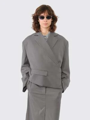 RemainOverlap Suiting Blazer - Dark Gull Gray 4 RemainOverlap Suiting Blazer - Dark Gull Gray - Image 2