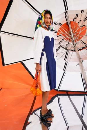 Henrik VibskovPICNIC DRESS - NAVY/BEIGE 4 Henrik VibskovPICNIC DRESS - NAVY/BEIGE - Image 2