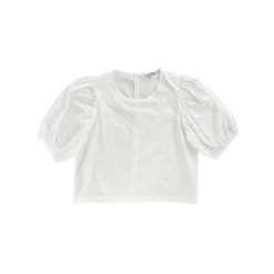 Ali GoldenPuff Sleeve Top - Bone