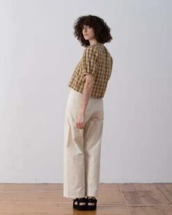 Ali GoldenPuff Sleeve Top - Bone -ULLA JOHNSON Clothing Shop PUFF SLEEVE TOP BONE 20220505081203