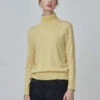 PureCashmere NYCTurtleneck Sweater - Yellow -ULLA JOHNSON Clothing Shop PURECASHMERE NYC Turtleneck Sweater Yellow 20231005213313