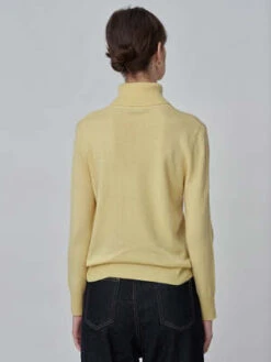 PureCashmere NYCTurtleneck Sweater - Yellow -ULLA JOHNSON Clothing Shop PURECASHMERE NYC Turtleneck Sweater Yellow 20231005213317