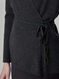 PureCashmere NYCWrap Cardigan - Graphite -ULLA JOHNSON Clothing Shop PURECASHMERE NYC Wrap Cardigan Graphite 20231005213326