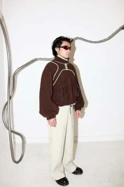 KkCoPacific Polar Fleece - Mud 11 KkCoPacific Polar Fleece - Mud -ULLA JOHNSON Clothing Shop Pacific Polar Fleece in Mud 20231001191121