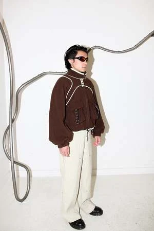 KkCoPacific Polar Fleece - Mud 6 KkCoPacific Polar Fleece - Mud - Image 4