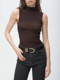 Paloma WoolMarron Top - Dark Brown